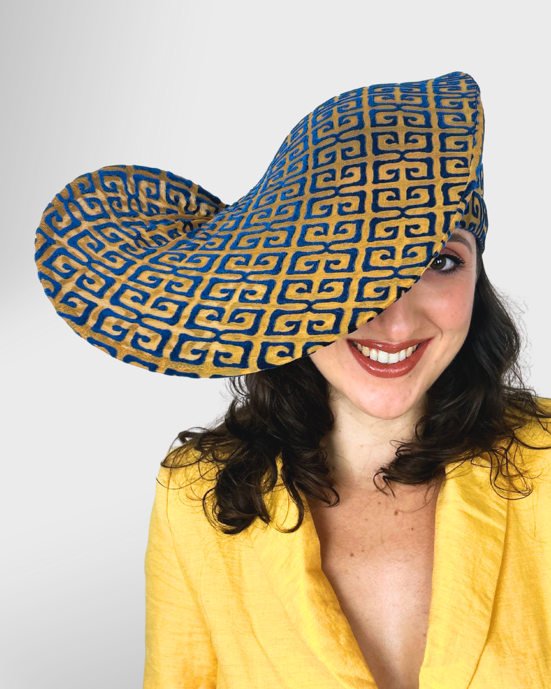 10 | Blue on Yellow | Small hat